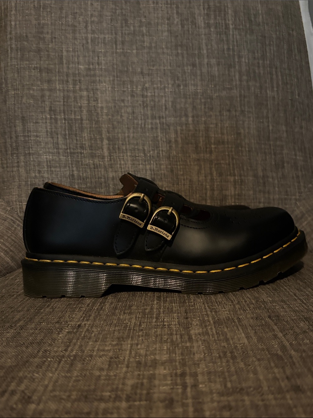 Dr. Martens Black Double-Strap Mary Jane